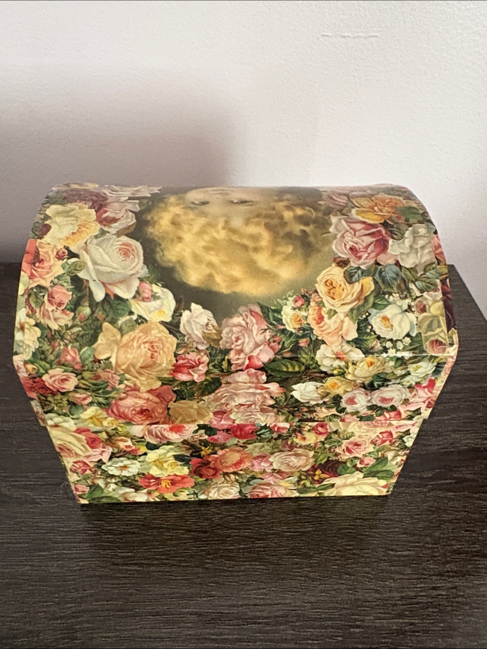 Floral Portrait Decorative Trinket Box in Multicolor - Picture 5 of 10